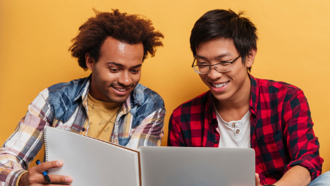 Group of people working with technology